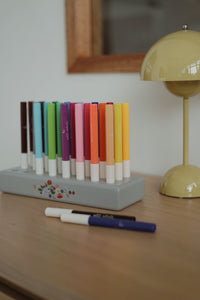 Markers in Wooden Block - 24 Pcs