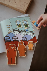 Goldilocks and the Three Bears Wooden Characters
