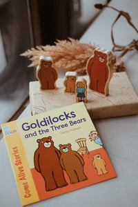 Goldilocks and the Three Bears Wooden Characters