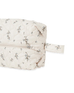 Satin Quilted Toiletry Bag - Medium