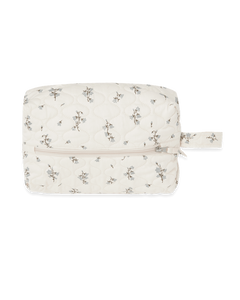 Satin Quilted Toiletry Bag - Medium