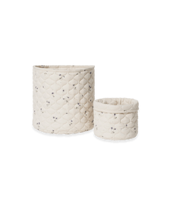 Satin Quilted Basket - 2 pack