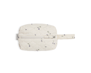 Satin Quilted Toiletry Bag - Medium