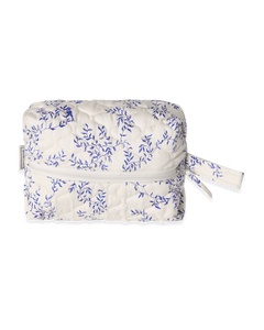 Satin Quilted Toiletry Bag - Medium