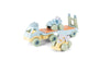 PASTEL Dump Truck with 2 Cars