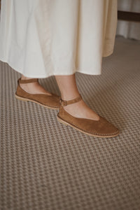 Crepeline Artisanal Pumps 10/25 - Cognac