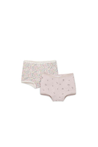 Organic Cotton Girls Shortie - 2 Pack