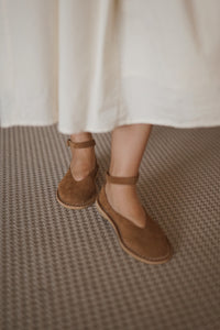 Crepeline Artisanal Pumps 10/25 - Cognac
