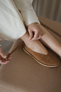 Crepeline Artisanal Pumps 10/25 - Cognac