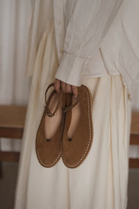 Crepeline Artisanal Pumps 10/25 - Cognac