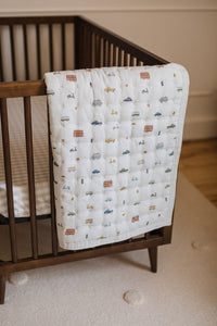 Quilted Chambray Blanket