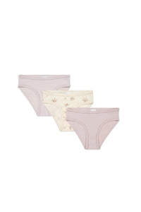 Organic Cotton Girls Brief - 3 Pack