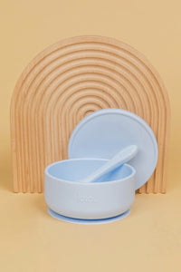 Silicone Suction Bowl - Lid + Spoon Set