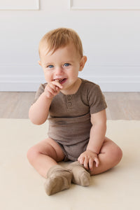 Organic Cotton Modal Darcy Rib Tee Bodysuit