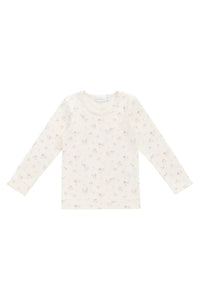 Organic Cotton Fine Rib Long Sleeve Top