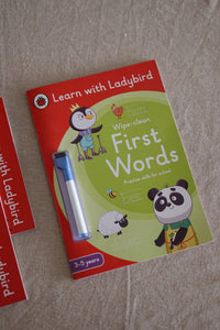 Learn with Ladybird Wipe-Clean Activity Book Series