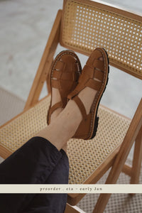 Classic Artisanal Sandals 10/01 - Tobacco