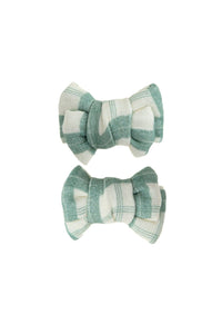 Pigtail Bow Hair Clips - Set of 2