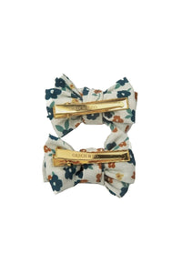 Pigtail Bow Hair Clips - Set of 2