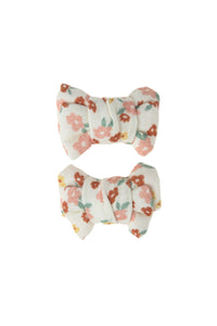 Pigtail Bow Hair Clips - Set of 2