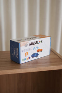 MAGBLOX® Car Twin Pack with Wooden Wheels