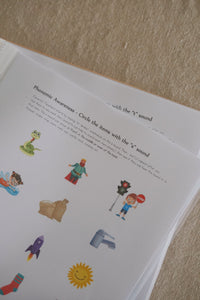 Basic Phonics Activity Sheets with Coins