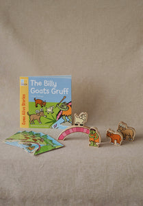 The Billy Goats Gruff Wooden Characters