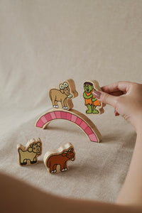 The Billy Goats Gruff Wooden Characters