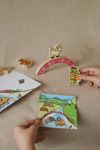 The Billy Goats Gruff Wooden Characters