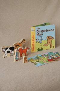 The Gingerbread Man Wooden Characters