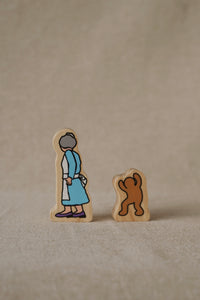 The Gingerbread Man Wooden Characters