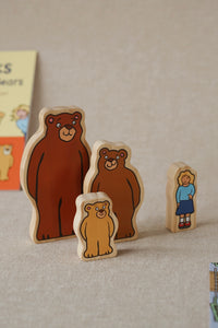 Goldilocks and the Three Bears Wooden Characters