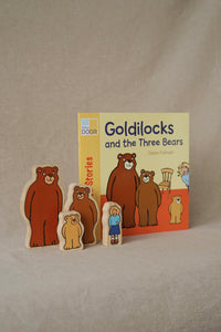 Goldilocks and the Three Bears Wooden Characters