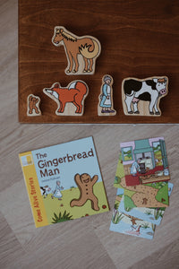 The Gingerbread Man Wooden Characters