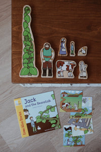 Jack and the Beanstalk Wooden Characters