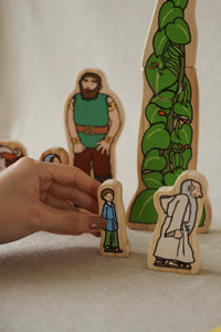 Jack and the Beanstalk Wooden Characters