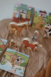 The Gingerbread Man Wooden Characters