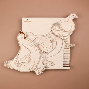 Chicken Life Cycle Wooden Puzzle