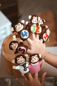 Five Little Monkeys Finger Puppet Set